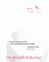 Die Post-2015-Agenda – Habt die Weltwirtschaft im Blick!