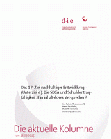 Die SDGs und Schuldentragfähigkeit: Ein inhaltsloses Versprechen?