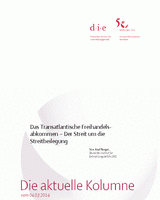 Das Transatlantische Freihandelsabkommen – Der Streit um die Streitbeilegung
