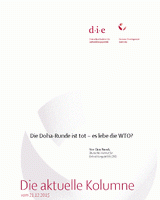 Die Doha-Runde ist tot – es lebe die WTO?