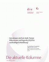 Gemeinsam sind wir stark: Pariser Abkommen und Agenda 2030 für nachhaltige Entwicklung!