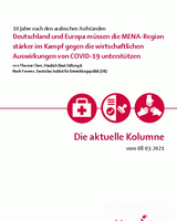 Deutschland und Europa müssen die MENA-Region stärker im Kampf gegen die wirtschaftlichen Auswirkungen von COVID-19 unterstützen