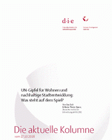 UN-Gipfel für Wohnen und nachhaltige Stadtentwicklung: Was steht auf dem Spiel?