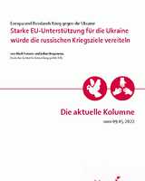 Starke EU-Unterstützung für die Ukraine würde die russischen Kriegsziele vereiteln
