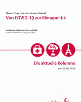 Von COVID-19 zur Klimapolitik