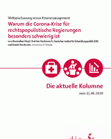 Warum die Corona-Krise für rechtspopulistische Regierungen besonders schwierig ist
