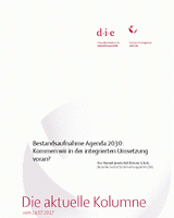 Bestandsaufnahme Agenda 2030: Kommen wir in der integrierten Umsetzung voran?