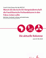 Warum die deutsche EU-Ratspräsidentschaft die Panafrikanische Freihandelszone in den Fokus rücken sollte