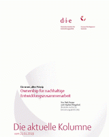 Ownership für nachhaltige Entwicklungszusammenarbeit