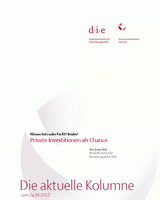 Private Investitionen als Chance