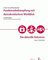 Pandemiebekämpfung mit demokratischem Weitblick