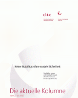Keine Stabilität ohne soziale Sicherheit