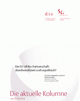 Die EU-Afrika-Partnerschaft: überdiversifiziert und unpolitisch?