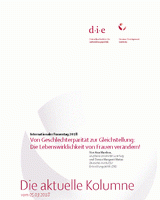 Von Geschlechterparität zur Gleichstellung der Geschlechter: die Lebenswirklichkeit von Frauen verändern!