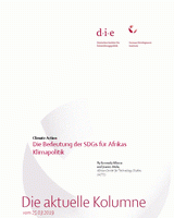 Die Bedeutung der SDGs für Afrikas Klimapolitik