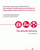 Internationale Entwicklungszusammenarbeit mit fragilen MENA-Ländern im Kontext von COVID-19