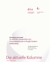 So wird das Versprechen von Privatinvestitionen in fragile Staaten Wirklichkeit