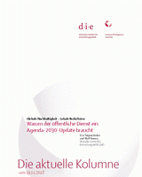 Warum der öffentliche Dienst ein Agenda-2030-Update braucht