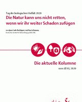 Die Natur kann uns nicht retten, wenn wir ihr weiter Schaden zufügen