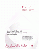 Lernen aus Evidenz – Wie Wirkungsanalysen besser genutzt werden können