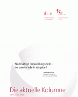 Nachhaltige Entwicklungsziele – der zweite Schritt ist getan!