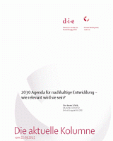 2030 Agenda für nachhaltige Entwicklung – wie relevant wird sie sein?