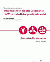 Warum die Welt globale Governance für Wissenschaftskooperation braucht