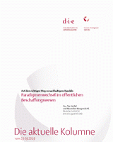 Paradigmenwechsel im öffentlichen Beschaffungswesen
