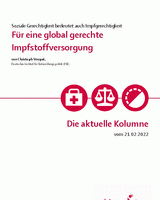 Für eine global gerechte Impfstoffversorgung