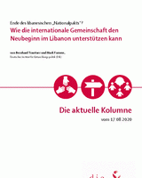 Wie die internationale Gemeinschaft den Neubeginn im Libanon unterstützen kann
