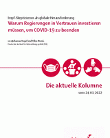 Warum Regierungen in Vertrauen investieren müssen, um COVID-19 zu beenden