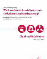 Wiederaufbau in Assads Syrien trotz exklusivem Gesellschaftsvertrag?
