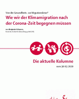 Wie wir der Klimamigration nach der Corona-Zeit begegnen müssen