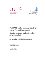Die NATO als Kooperationspartner für die Entwicklungspolitik