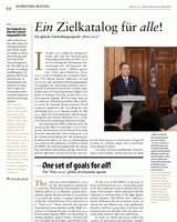 Ein Zielkatalog für alle! Die globale Entwicklungsagenda „Post-2015“
