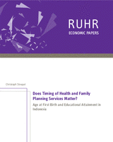 Does timing of health and family planning services matter? Age at first birth and educational attainment of women in Indonesia