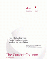New initiative to protect “environmental refugees”: good but not yet sufficient