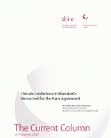 Climate conference in Marrakesh: litmus test for the Paris Agreement