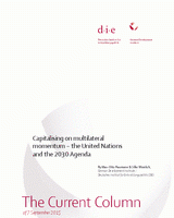 Capitalising on multilateral momentum – the United Nations and the 2030 Agenda