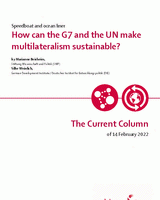 How can the G7 and the UN make multilateralism sustainable?