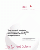 SDGs and debt sustainability: an empty promise?