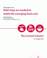 Bold steps are needed to tackle the emerging food crisis