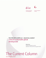 Cities for sustainable global development