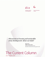 UN summit on housing and sustainable urban development: what is at stake?