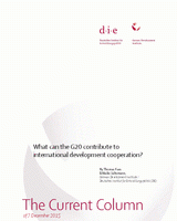 What can the G20 contribute to international development cooperation?