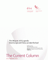 The UN post-2015 agenda: How Europe and China can take the lead