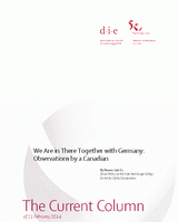 We Are in There Together with Germany: Observations by a Canadian