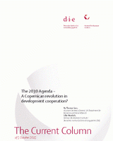 The 2030 Agenda – A Copernican revolution in development cooperation?