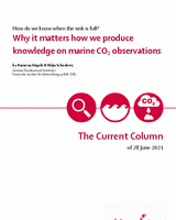 Why it matters how we produce knowledge on marine CO2 observations