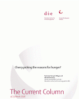 Cherry picking the reasons for hunger?